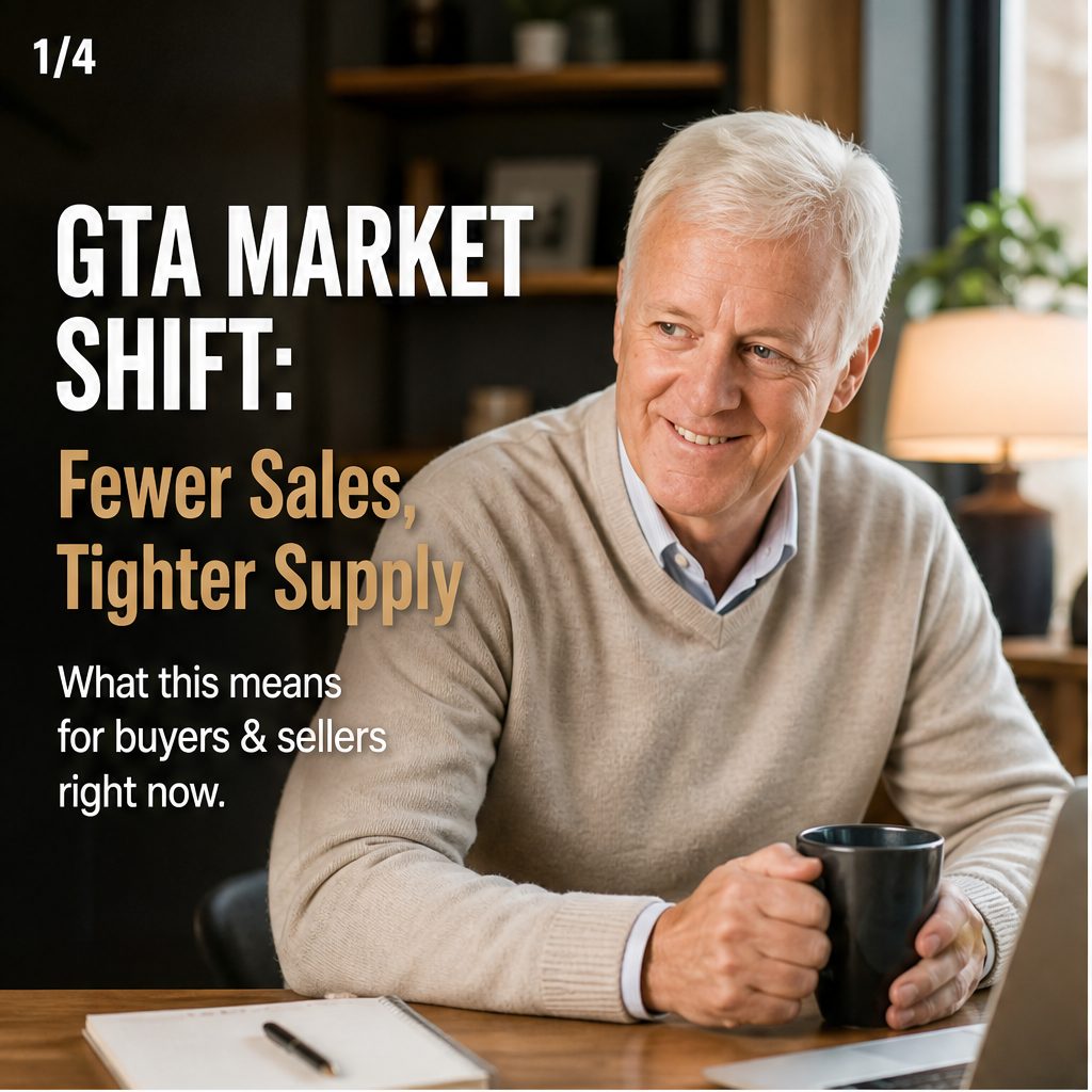 GTA Market Shift: Fewer Sales, Tighter Supply